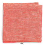 General Knot & Co. Apparel & Accessories 13" x 13" / Coral Linen Irish Linen Squares