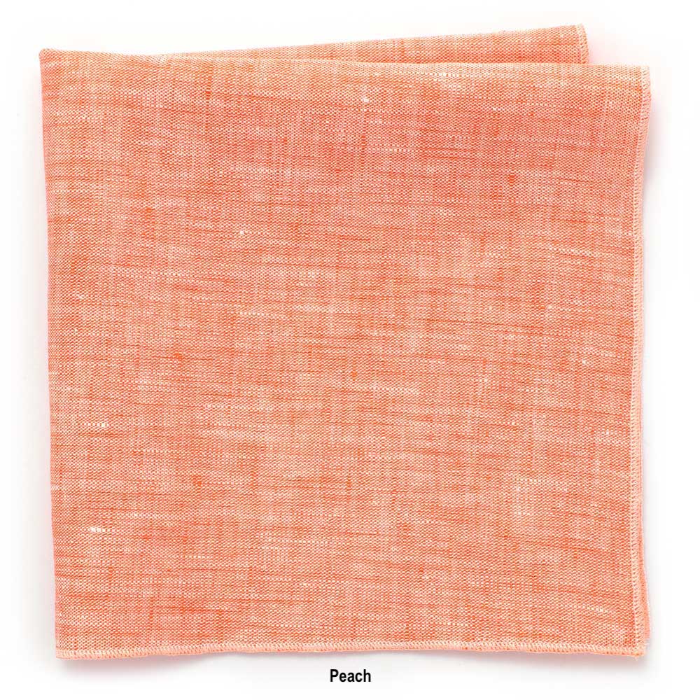 General Knot & Co. Apparel & Accessories 13" x 13" / Peach Linen Irish Linen Squares