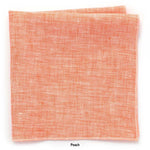 General Knot & Co. Apparel & Accessories 13" x 13" / Peach Linen Irish Linen Squares
