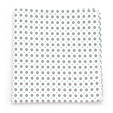 General Knot & Co. Apparel & Accessories One Size / White/Navy Classic Foulard Square- White
