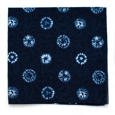 General Knot & Co. Squares 13"x13" One Size / Blue/ White Tie Dye Dot Square