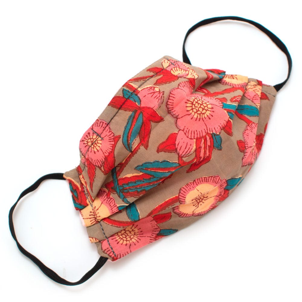 General Knot & Co. Masks Reusable Apple Blossom Face Mask- Elastic Loops- Kid Sizes Available