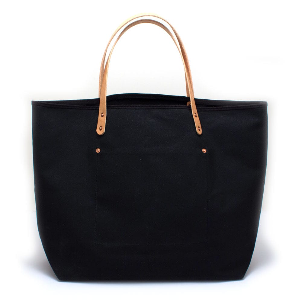 General Knot & Co. Bags One Size / Black Black Waxed Canvas All Day Tote