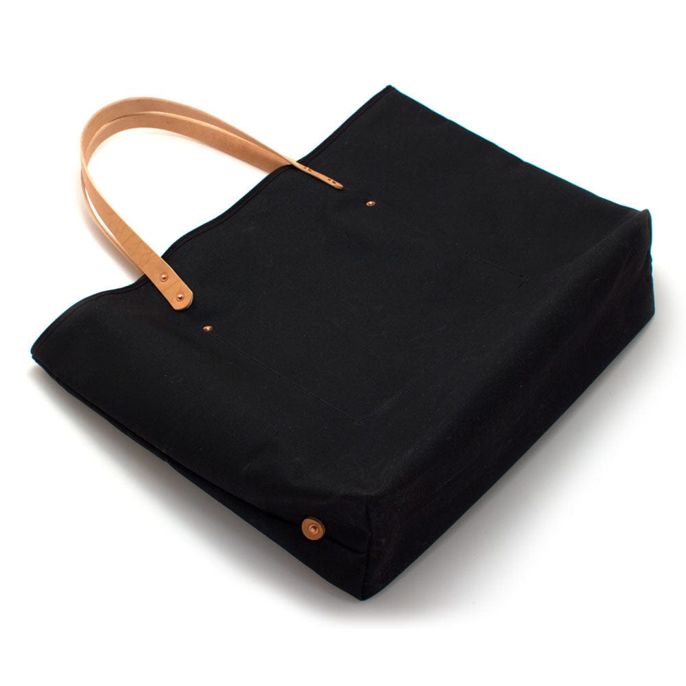 General Knot & Co. Bags One Size / Black Black Waxed Canvas All Day Tote