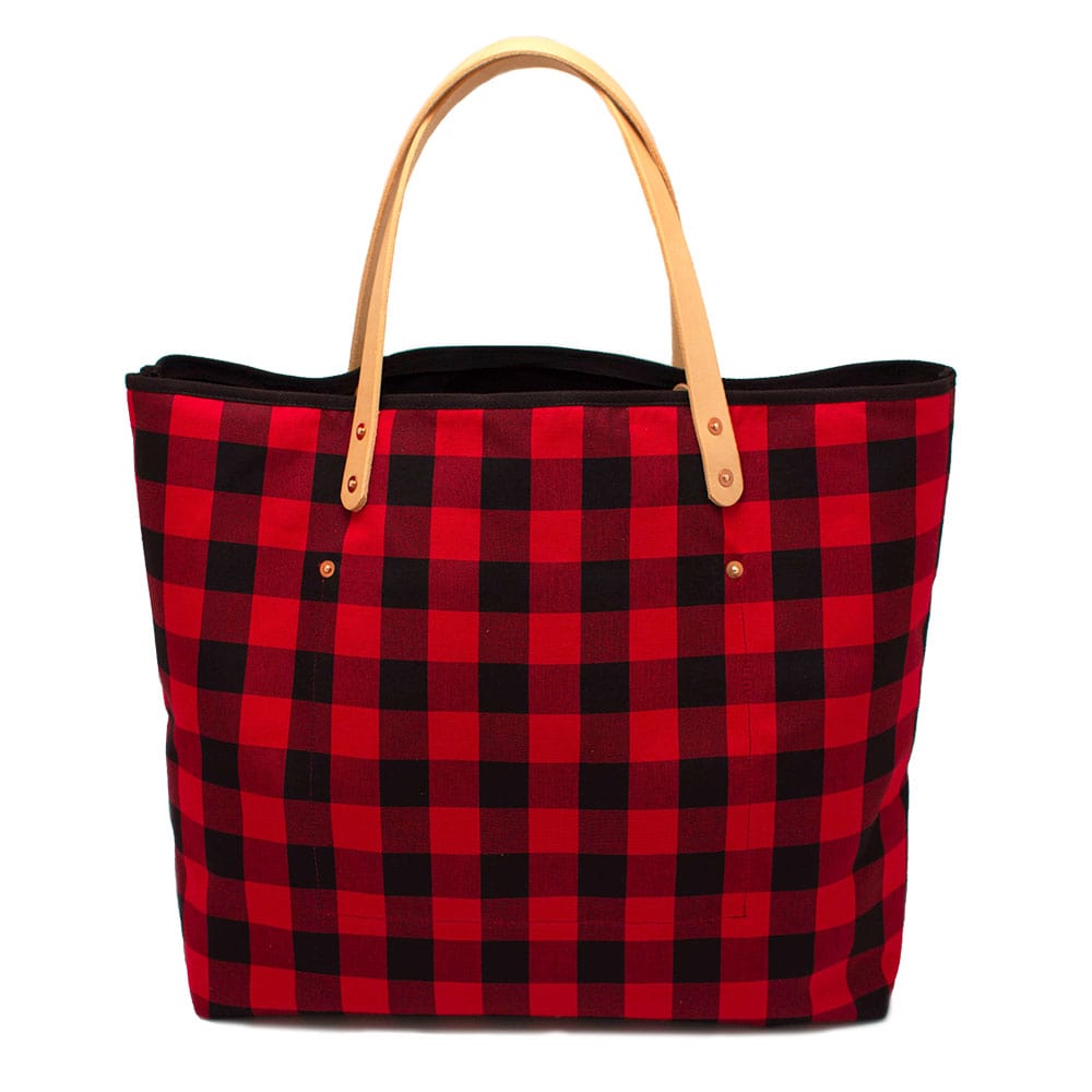 General Knot & Co. Bags One Size / Red Buffalo Check All Day Tote