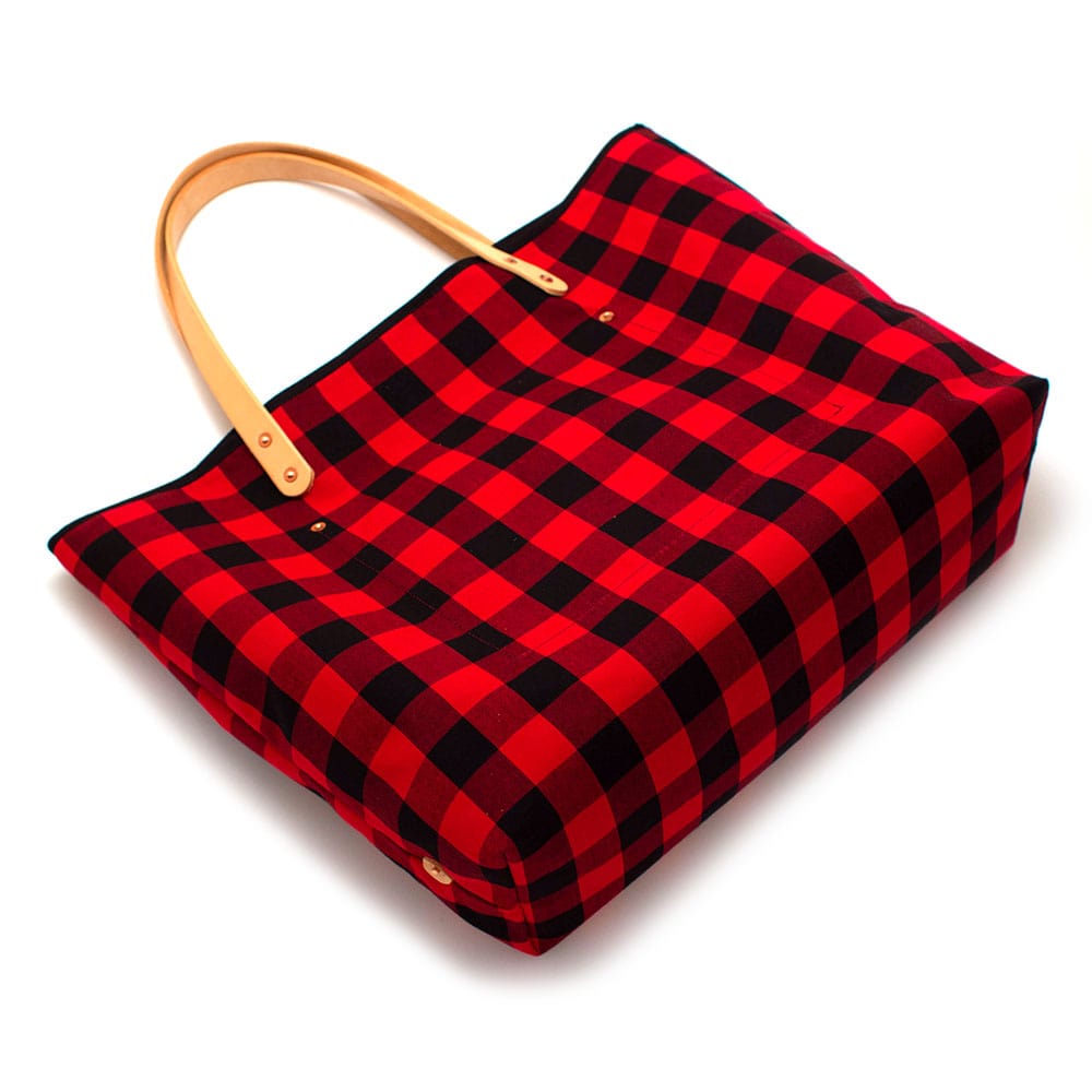 General Knot & Co. Bags One Size / Red Buffalo Check All Day Tote