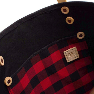 General Knot & Co. Bags One Size / Red Buffalo Check All Day Tote