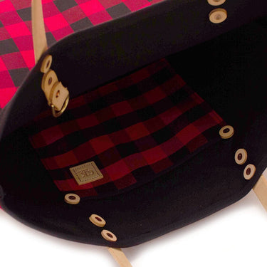 General Knot & Co. Bags One Size / Red Buffalo Check All Day Tote