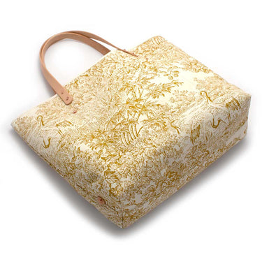 General Knot & Co. Bags One Size / Ivory Golden Crane Toile All Day Tote