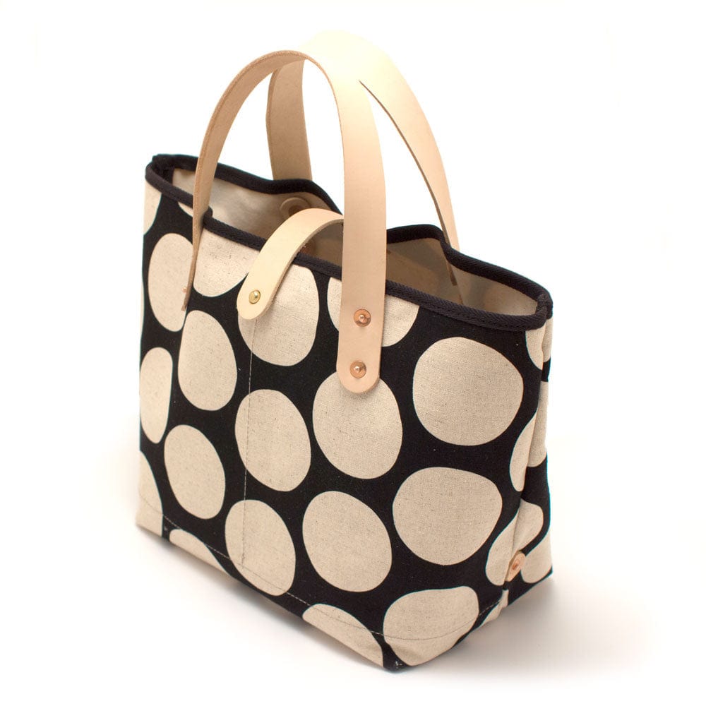 General Knot & Co. Bags One Size / Black/Natural Monster Dot All Day Mini Tote