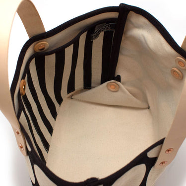 General Knot & Co. Bags One Size / Black/Natural Monster Dot All Day Mini Tote