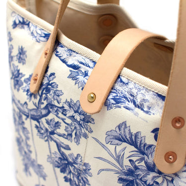General Knot & Co. Bags One Size / Blue/Ivory Vintage Toile All Day Mini Tote