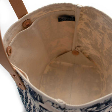 General Knot & Co. Apparel & Accessories One Size / Ivory/Navy Nautical Toile All Day Mini Tote