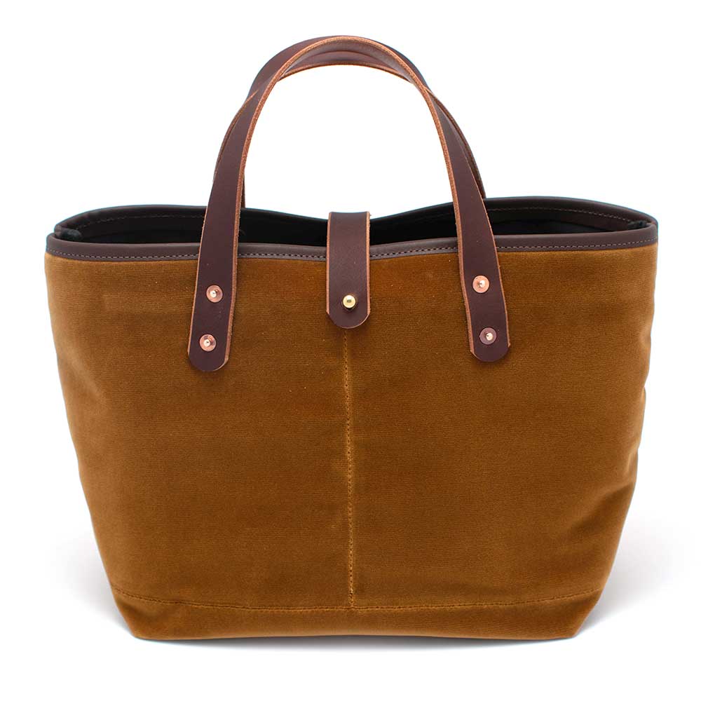General Knot & Co. Bags One Size / Bronze Gold Velvet All Day Mini Tote-Bronze