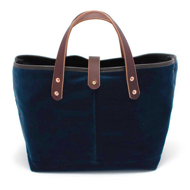 General Knot & Co. Bags One Size / Navy Velvet All Day Mini Tote-Navy