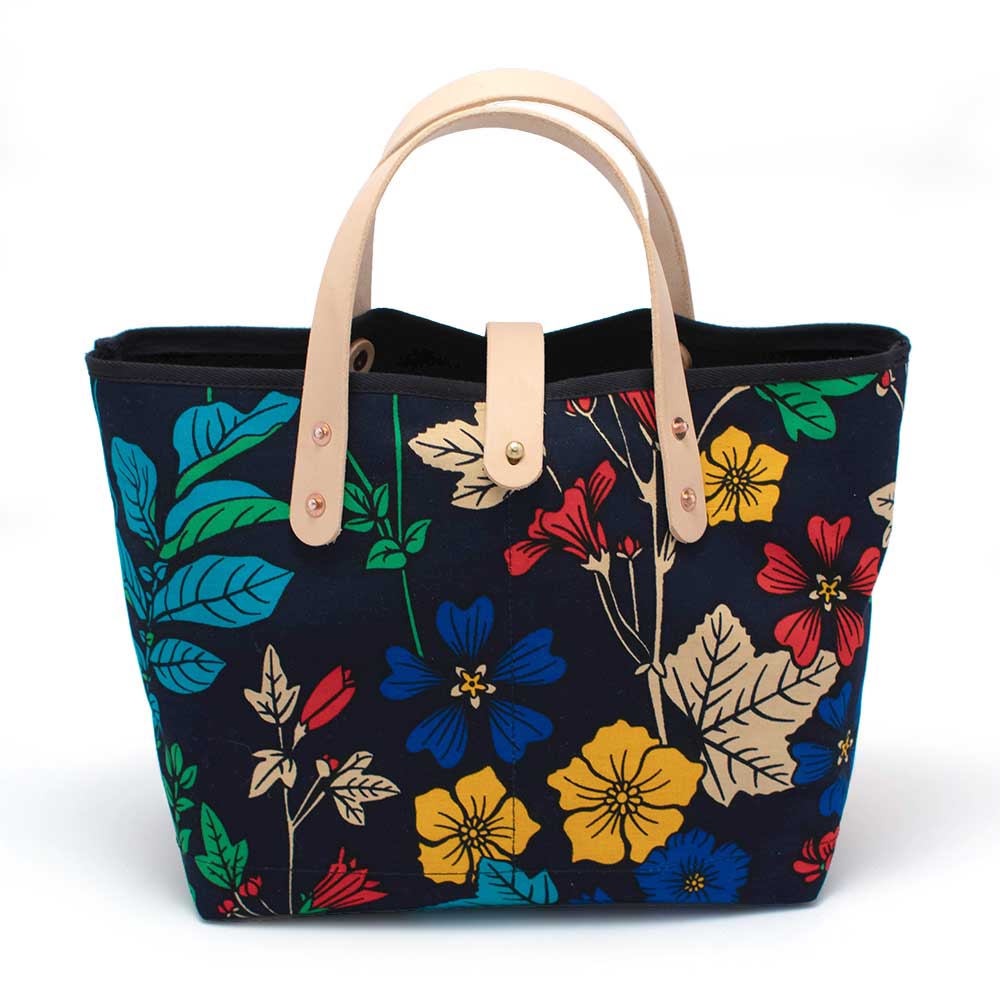 General Knot & Co. Bags One Size / Multi Art House Garden African Wax Print All Day Mini Tote