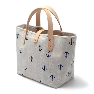 General Knot & Co. Bags One Size / Flax/Natural Nautical Flax All Day Mini Tote