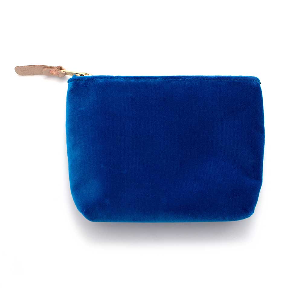 General Knot & Co. Apparel & Accessories 7" W x 5" H x 1.5" D / Blue Velvet Jewel Pouch- Marine