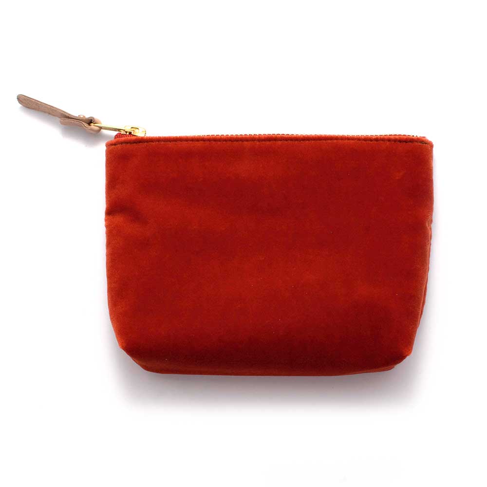 General Knot & Co. Apparel & Accessories One Size / Orange Velvet Jewel Pouch- Persimmon
