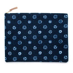 General Knot & Co. Apparel & Accessories One Size / Blue/Black Tie Dye Dot Laptop Sleeve- Large