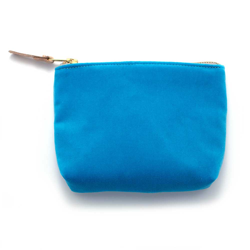 General Knot & Co. Apparel & Accessories One Size / Blue Velvet Jewel Pouch- Cerulean