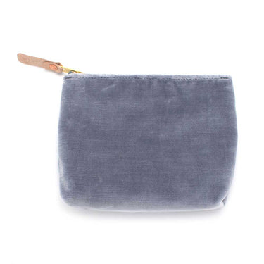 General Knot & Co. Handbags, Wallets & Cases One Size / Grey/Blue Velvet Jewel Pouch- Cloudy