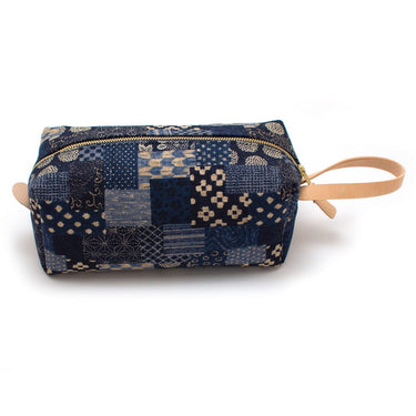 General Knot & Co. Bags One Size / Blue Multi Japanese Patchwork Print Travel Kit