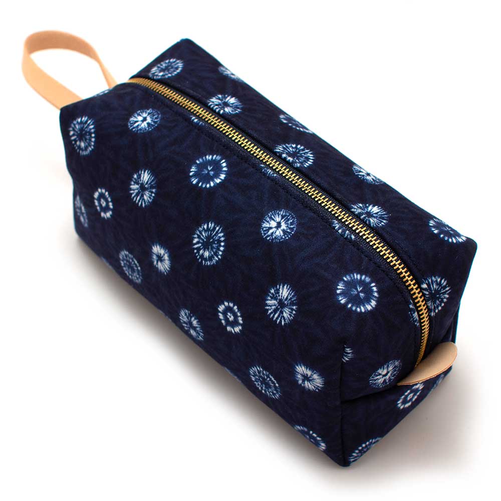 General Knot & Co. Bags One Size / Blue/ White Tie Dye Dot Travel Kit