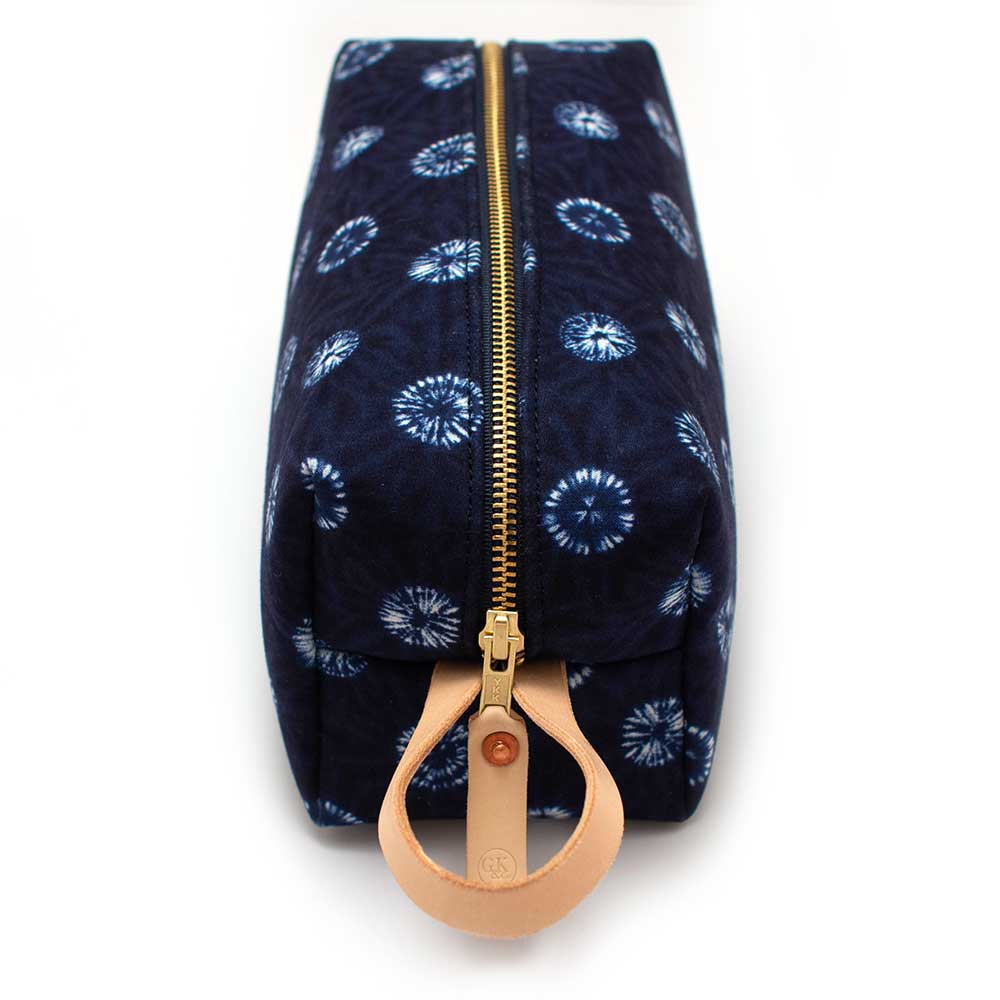 General Knot & Co. Bags One Size / Blue/ White Tie Dye Dot Travel Kit