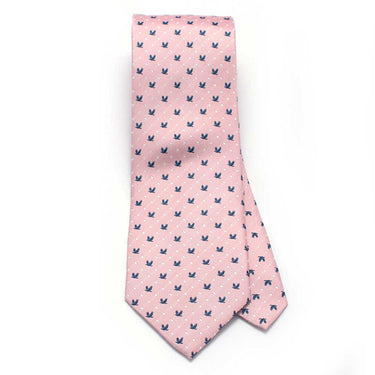 EB Neckties 3 1/4" W- 58" L / Pink Eaglebrook Dot Necktie- Pink