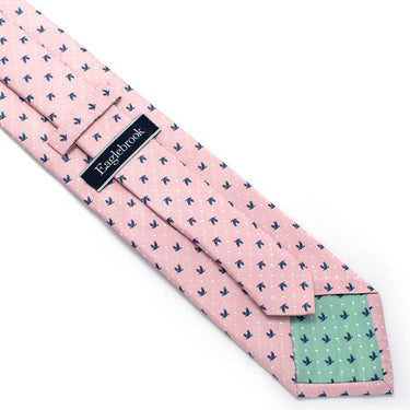 EB Neckties 3 1/4" W- 58" L / Pink Eaglebrook Dot Necktie- Pink
