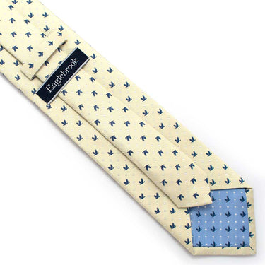 EB Neckties 3 1/4" W- 58" L / Yellow Eaglebrook Dot Necktie-Yellow