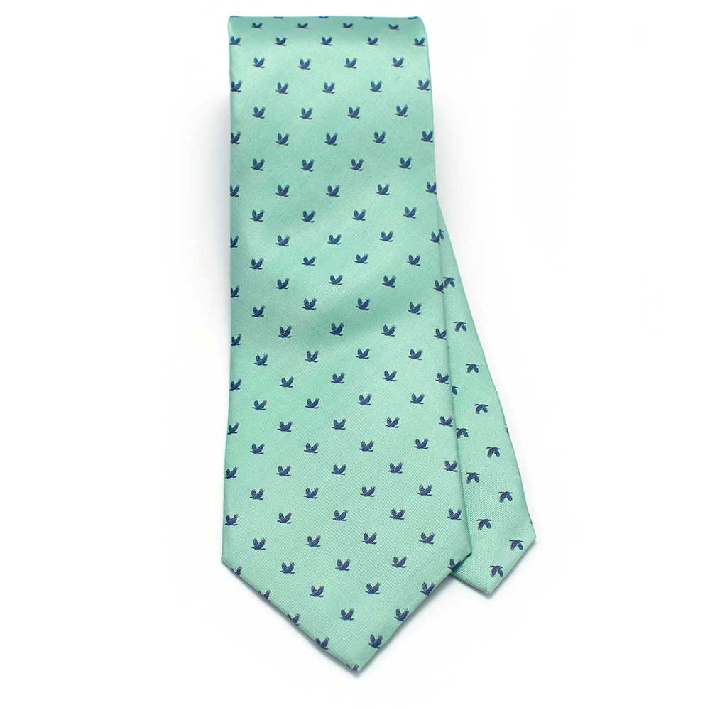 EB Neckties 3 1/4" W- 58" L / Lt. Green Eaglebrook Logo Necktie-Lt. Green