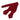 General Knot & Co. Self-Tied Diamond Point Bow 2.5" at widest 2.5 W''- 13.5-18.5 adjustable band / Red/Black Mini Check Bow- Red