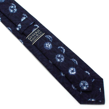 General Knot & Co. Necktie 3" (at widest) x 58" (long) 3" W x 58" L / Blue Tie Dye Dot Necktie