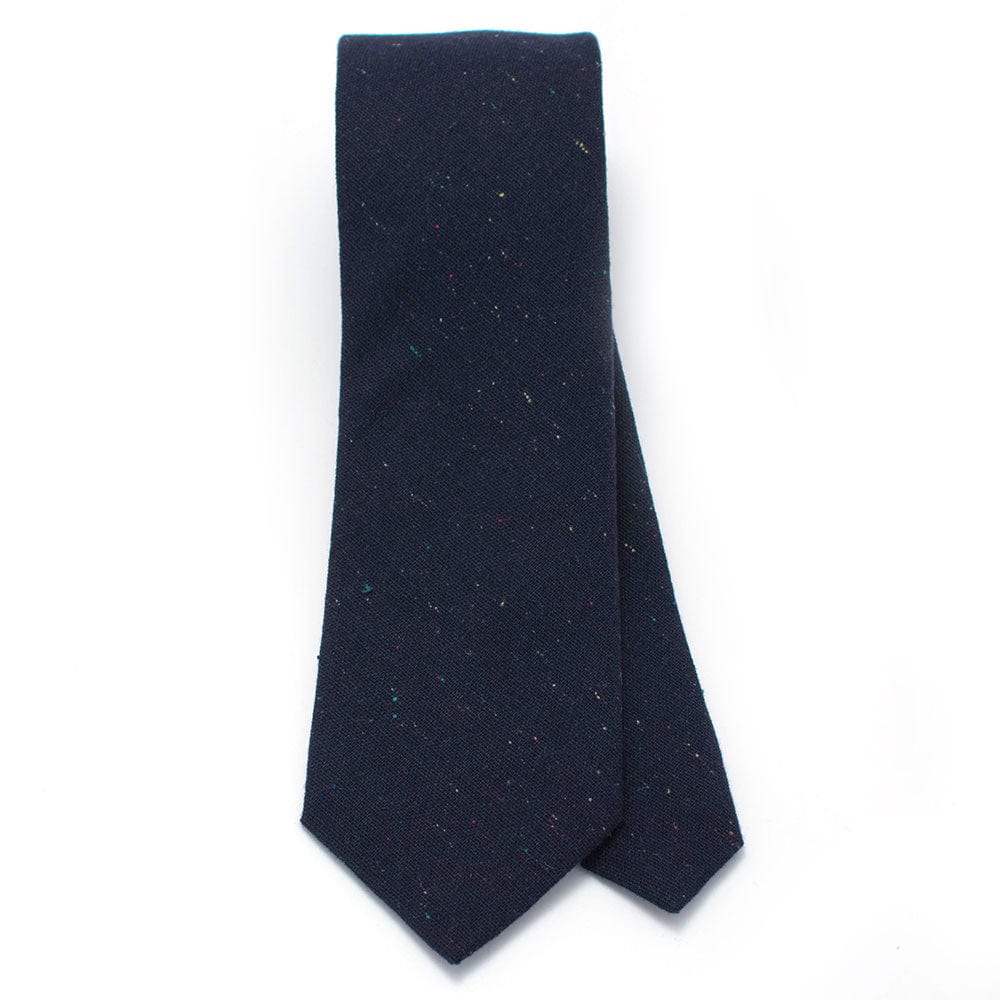 General Knot & Co. Apparel & Accessories 2.9"W x 58" L / Navy Navy Fleck Necktie