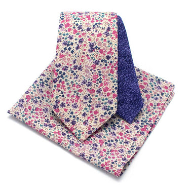 General Knot & Co. Apparel & Accessories 58" L x 2.9" W / Purple Multi Violet Garden Necktie