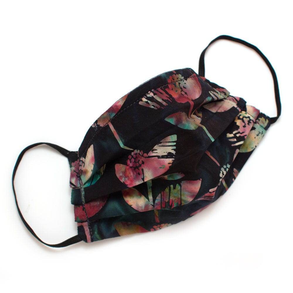 General Knot & Co. Masks Reusable Midnight Floral Face Mask- Elastic Loops- Kid Sizes Available