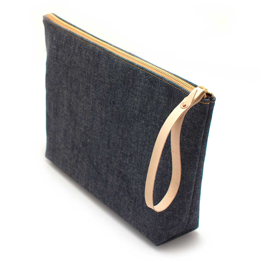 General Knot & Co. Bags One Size / Indigo Go-To Japanese Denim Clutch