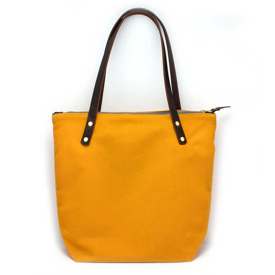 Golden Rod Waxed Canvas Portfolio Tote – General Knot & Co.