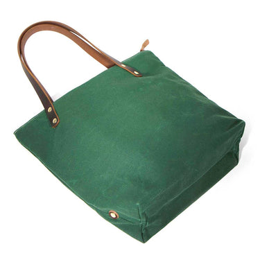 General Knot & Co. Bags One Size / Green Tennis Green Waxed Canvas Portfolio Tote
