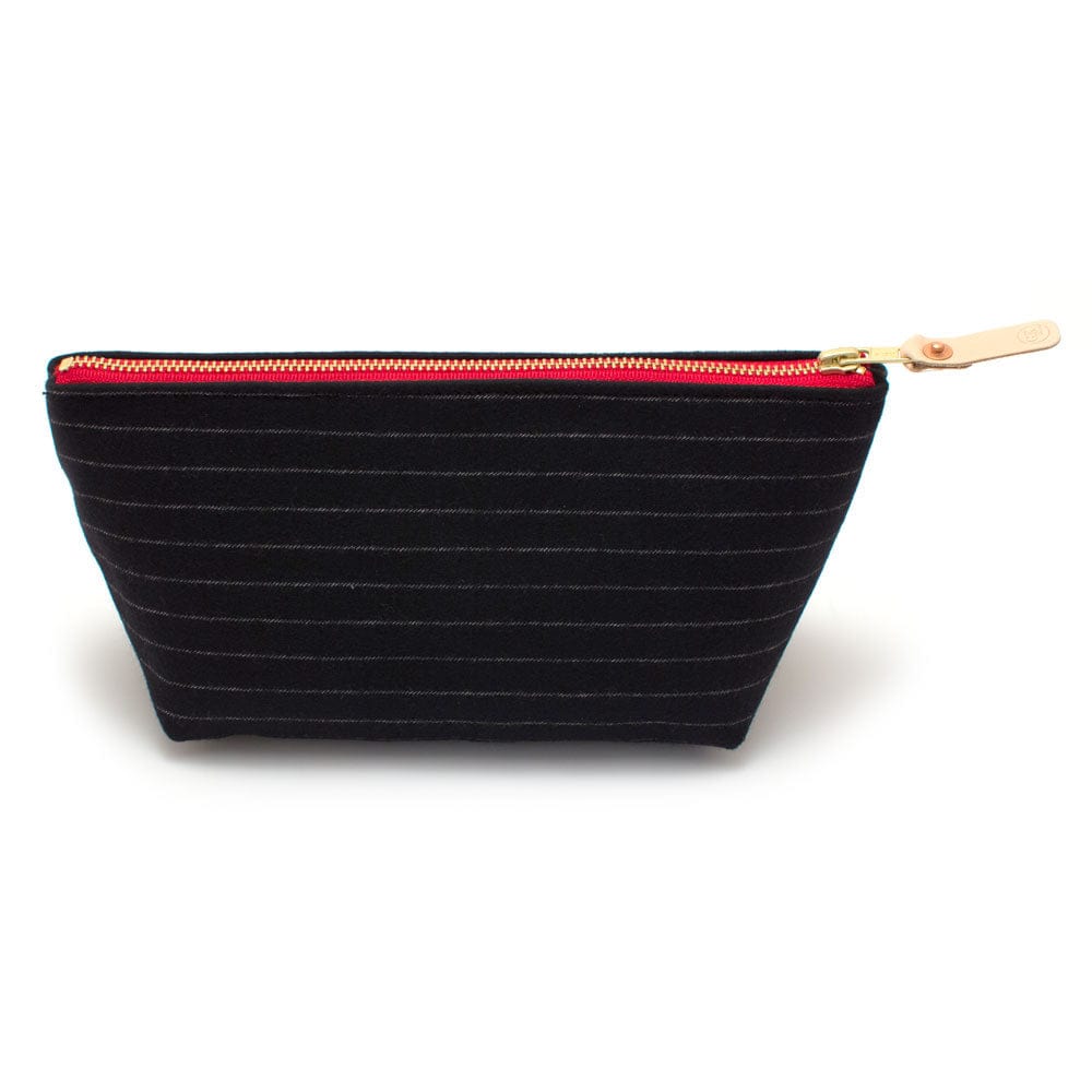 General Knot & Co. Bags One Size / Charcoal Grey Charcoal Stripe Cashmere Travel Clutch