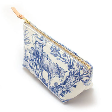 General Knot & Co. Bags One Size / Blue/Cream Vintage Toile Travel Clutch
