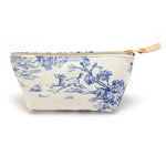 General Knot & Co. Bags One Size / Blue/Cream Vintage Toile Travel Clutch