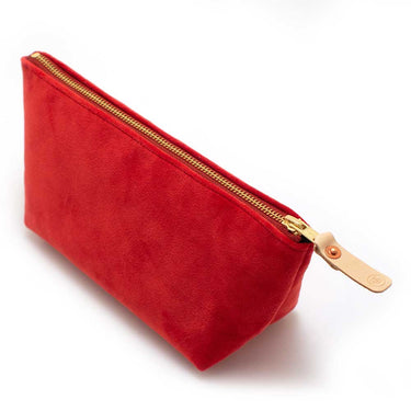 General Knot & Co. Bags One Size / Red Lipstick Velvet Travel Clutch