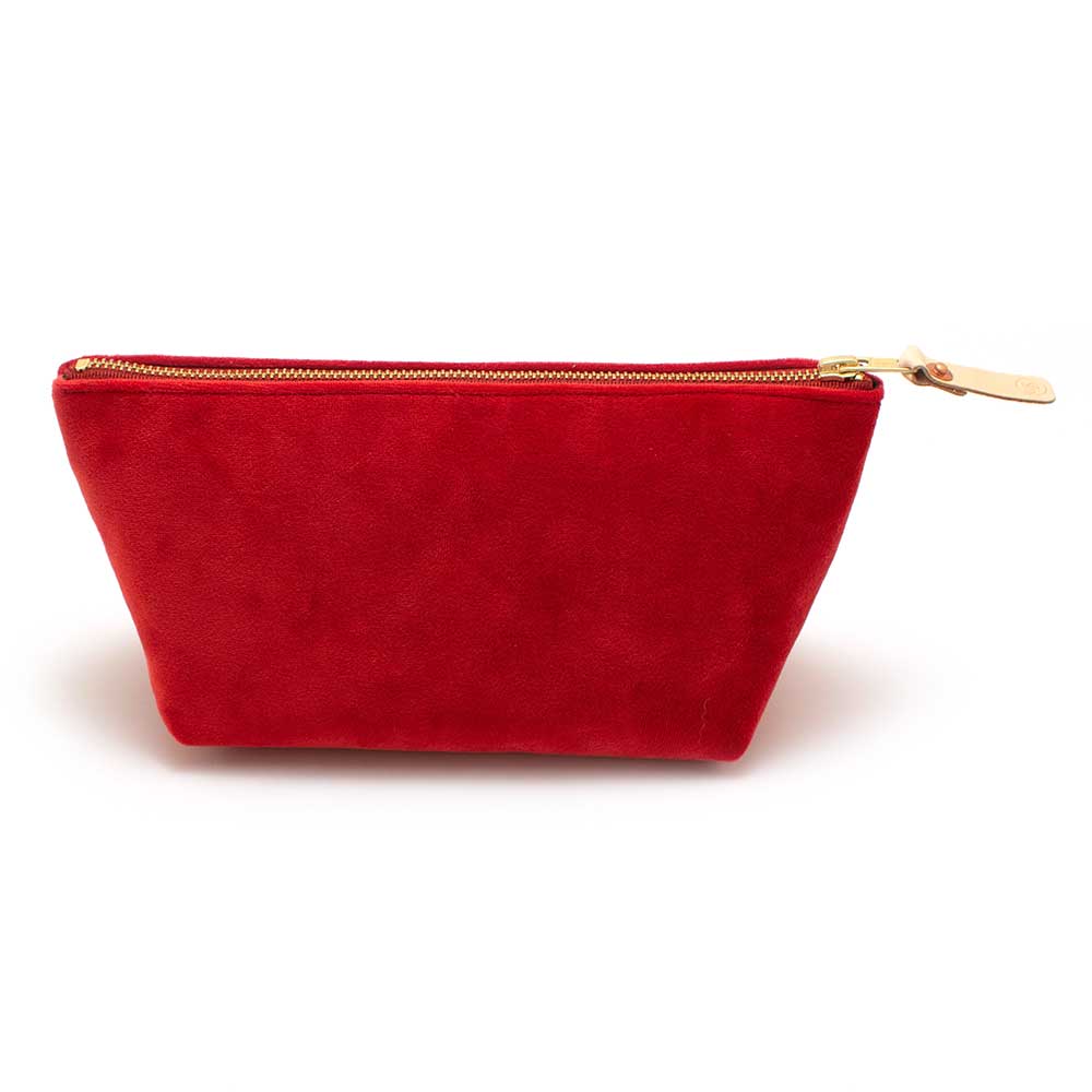 General Knot & Co. Bags One Size / Red Lipstick Velvet Travel Clutch