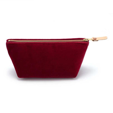 General Knot & Co. Bags One Size / Red Scarlet Velvet Travel Clutch