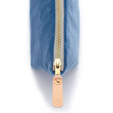 General Knot & Co. Apparel & Accessories One Size / Blue Cornflower Velvet Travel Clutch
