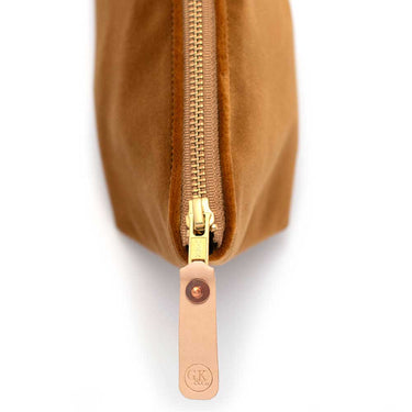 Bronze Velvet Travel Clutch