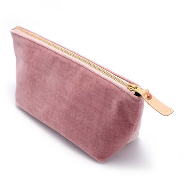 General Knot & Co. Bags One Size / Pink Old Rose Velvet Travel Clutch